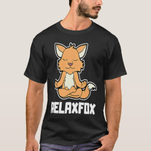 Fuchs Fox Relaxfox Yoga Animal Position Vintage Fr T-Shirt