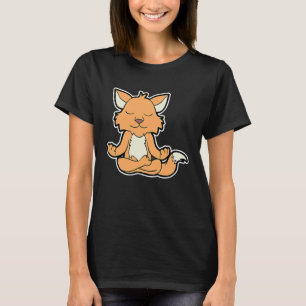 Fuchs Fox Relaxfox Yoga Animal Position Vintage Fr T-Shirt