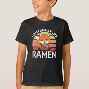 Fuchs I Just Really Like Ramen Sweet Kawaii Noodle T-Shirt