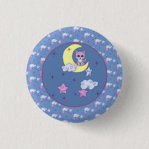 Fuchs im Mond 3 Cm Round Badge