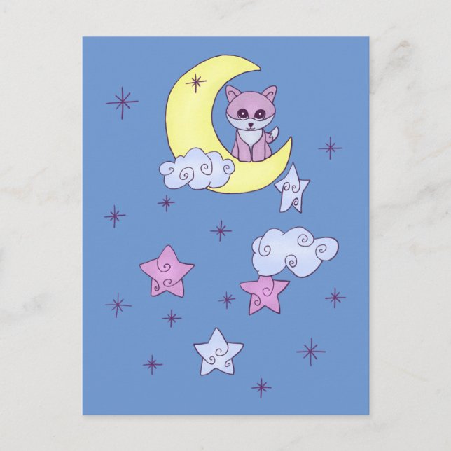 Fuchs im Mond Postcard (Front)