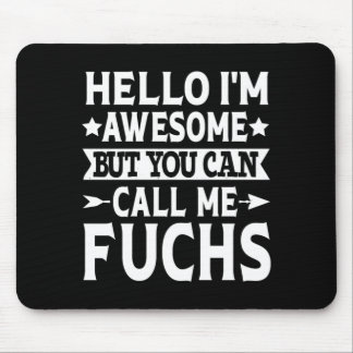 Fuchs Surname Call Fuchs Family Team Last Name Mouse Mat