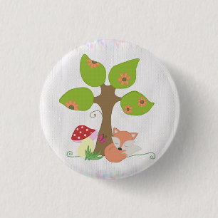 Fuchs unterm Baum 3 Cm Round Badge