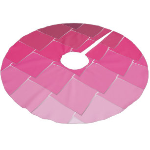 fuchsia 11 brushed polyester tree skirt