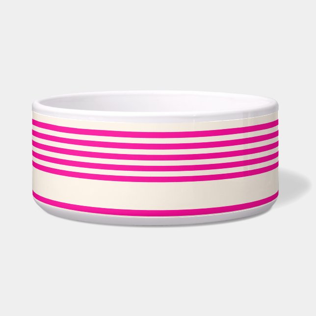 Fuchsia and beige five stripes pattern (Front)