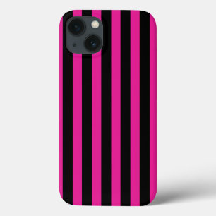 Fuchsia and black candy stripes Case-Mate iPhone c iPhone 13 Case