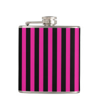 Fuchsia and black candy stripes