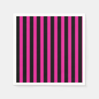 Fuchsia and black candy stripes