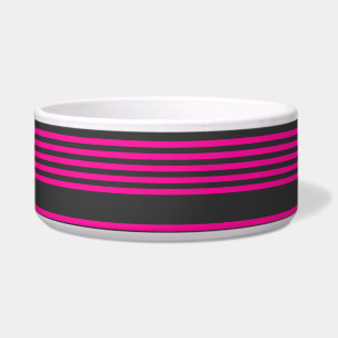 Fuchsia and charcoal five stripes pattern