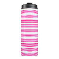 Fuchsia and white five stripes pattern