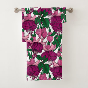 Fuchsia Bath Towel Set
