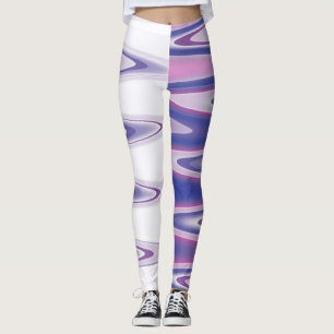 Fuchsia blue gray leggings