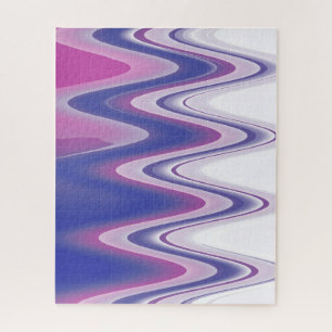 Fuchsia blue grey jigsaw puzzle