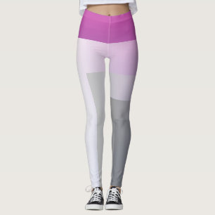 Fuchsia blue grey leggings