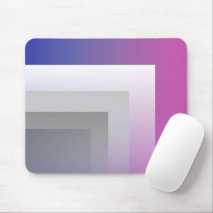 Fuchsia blue grey mouse mat