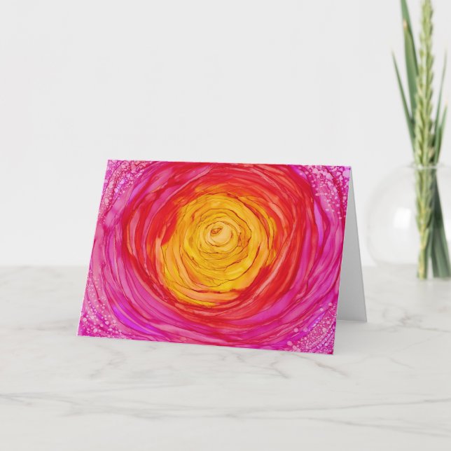 "Fuchsia Dream" - All Occasion Greeting Card (Front)