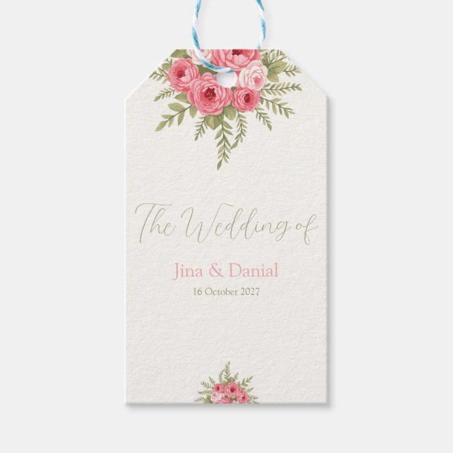 Fuchsia Dream Gift Tags (Front)