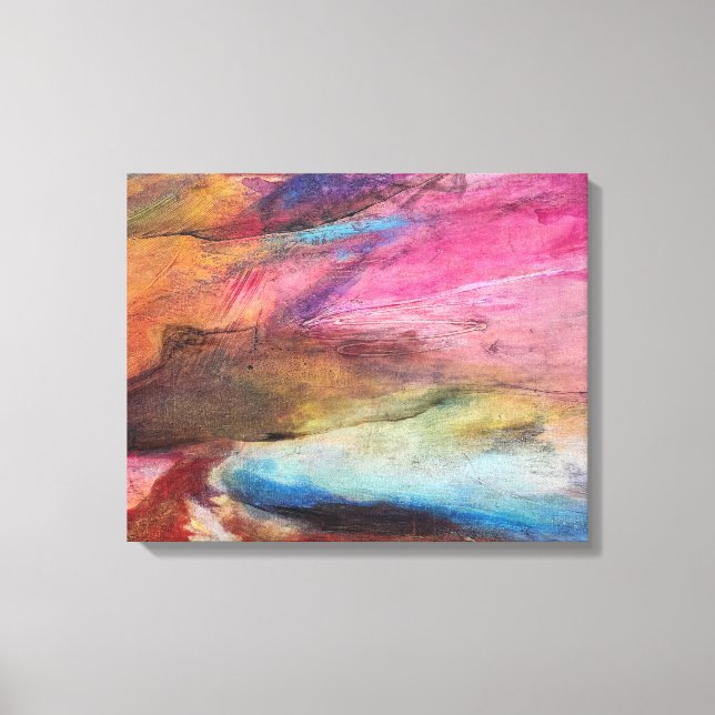 Fuchsia Expression Canvas Print (Front)