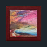 Fuchsia Expression Gift Box<br><div class="desc">Fuchsia Expression I by Gabriela Villarreal. A variety of colours, primarily pinks, melt into each other to create this soft design.</div>