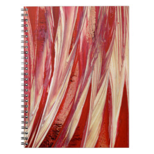 Fuchsia Feather Fringe Notebook