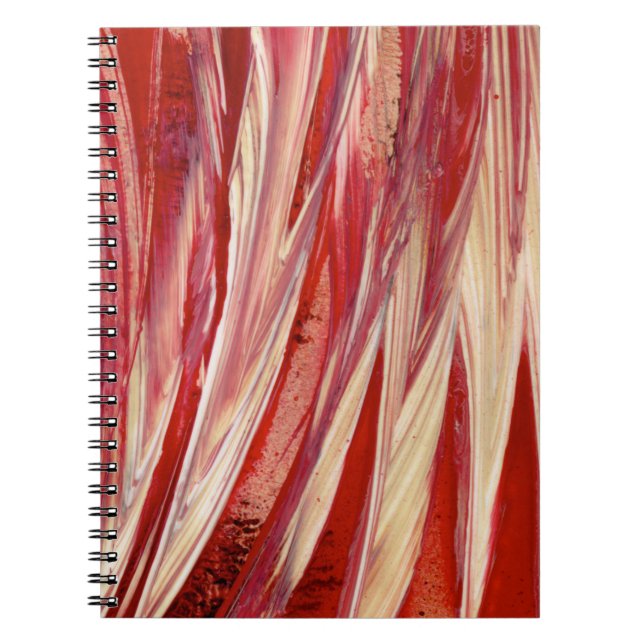 Fuchsia Feather Fringe Notebook (Front)