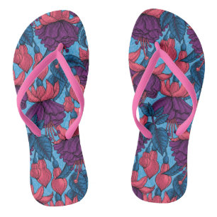 Fuchsia Flip Flops