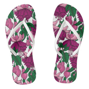 Fuchsia Flip Flops