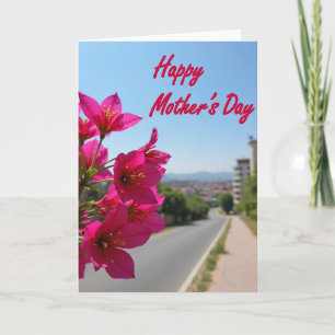 Fuchsia Floral Art Card