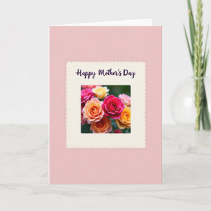 Fuchsia Floral Mothers Card