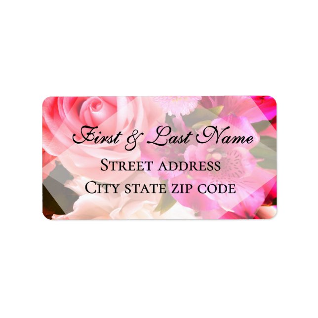 Fuchsia Florals Label (Front)