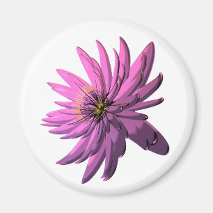 fuchsia flower magnet