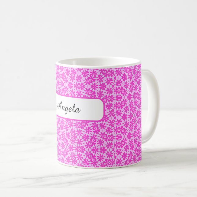 Fuchsia Flowers Coffee Mug (Front Right)
