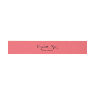Fuchsia Garden Roses - Invitation belly band