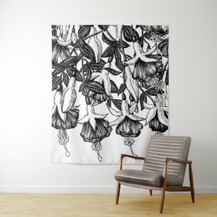 Fuchsia garden tapestry