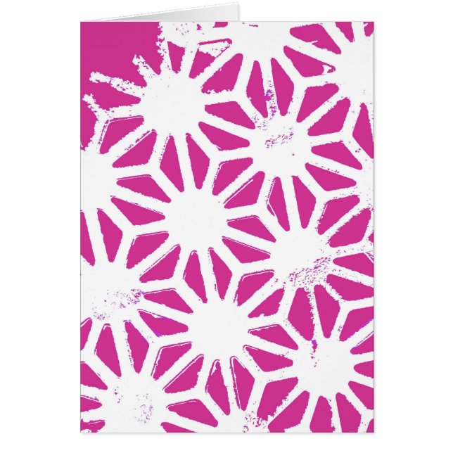 Fuchsia geometric pattern (Front)