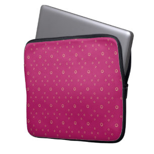 Fuchsia   Golden Zinnia Sun Laptop Sleeve