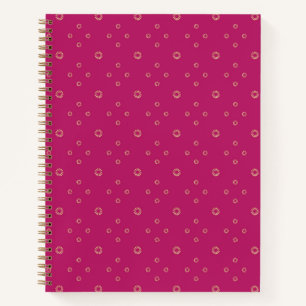 Fuchsia Golden Zinnia Sun Notebook