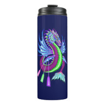 Fuchsia & Green Water Dragon