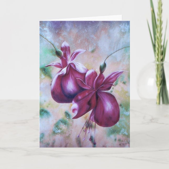 Fuchsia Greeting Card (Front)