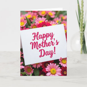 Fuchsia Happy Mothers Day Card