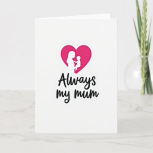 Fuchsia Heart Mum Love Card