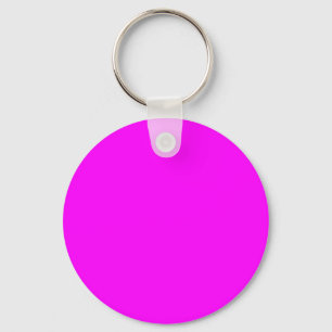 Fuchsia / Hot Pink FF00FF - Option to Add Name Key Ring