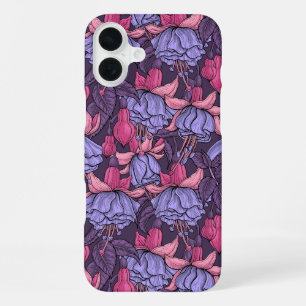 Fuchsia in pink and violet iPhone 16 plus case