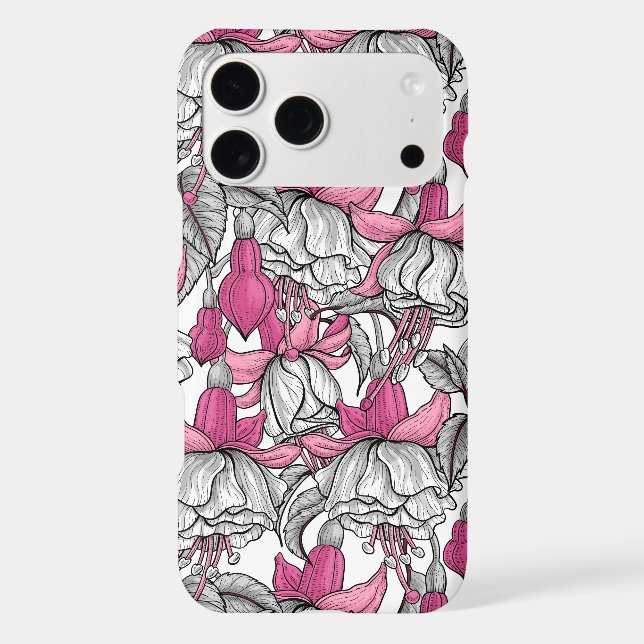 Fuchsia in white and pink (Back)