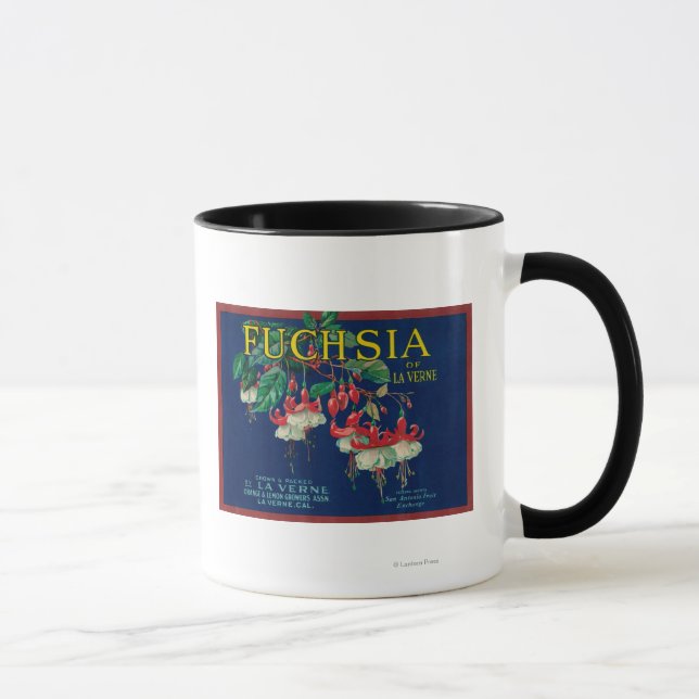 Fuchsia Lemon LabelLa Verne, CA Mug (Right)