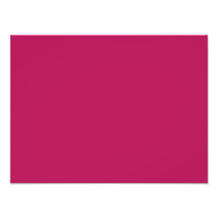 Fuchsia Magenta Pink Solid Trend Colour Background Photo Print