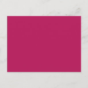 Fuchsia Magenta Pink Solid Trend Colour Background Postcard