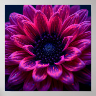 Fuchsia Nebula Poster