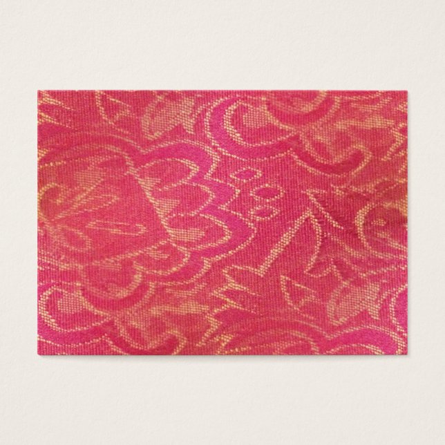fuchsia old lamp shade fabric flower lines (Front)