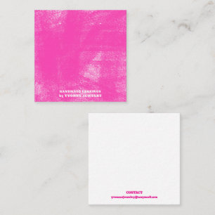 Fuchsia Pastel Earring Display Business Card
